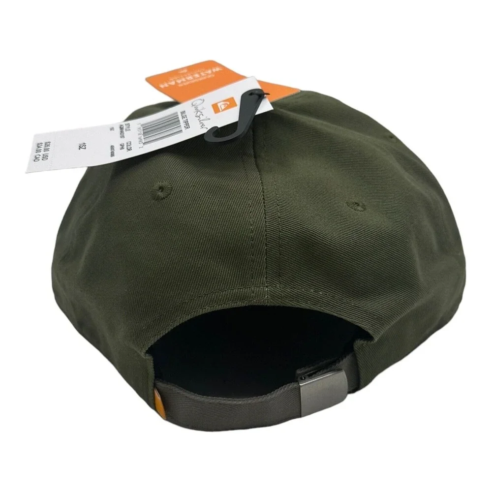 NWT Quiksilver Waterman Green Tipper‎ Born From The Sea Strapback Hat Cap